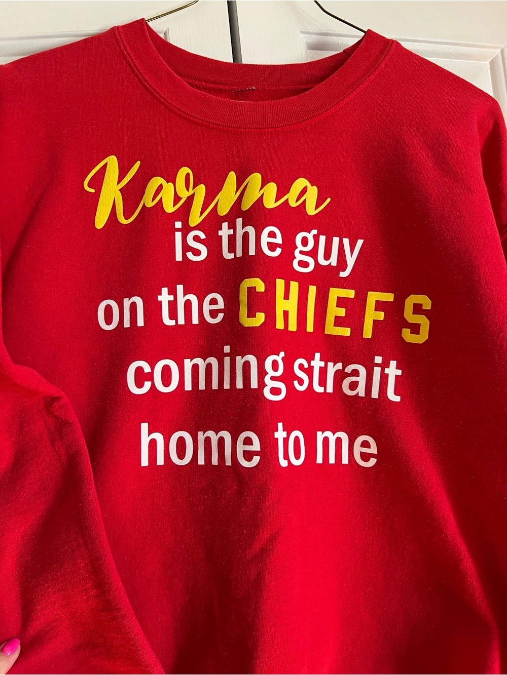 Graphic Crewneck Sweatshirt - Swiftie KC Chiefs